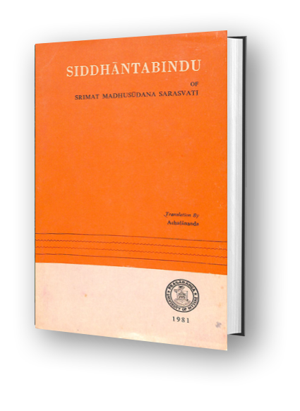 Siddhantabindu of Sri Madhusudana Saraswathi