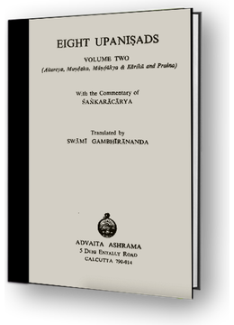 Eight Upanishads - Translation by Gambhirananda - Volume 2