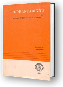 Siddhantabindu of Sri Madhusudana Saraswathi