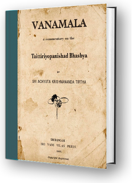 Taittiriya Upanishad Bhashya with Vanamala