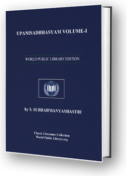 Upanishad Bhashyam Vol 1